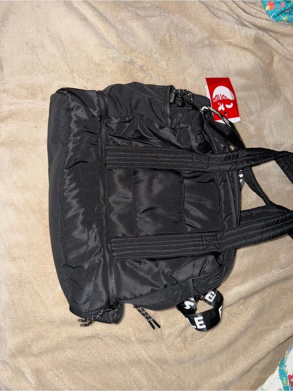 Rumble Boxing Black Quilted Shoulder Bag